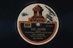 Die Jüdin : Arie des Eleazar: "Recha, als Gott dich einst" / (Halévy)