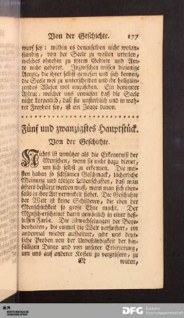 XV. Hauptstück. Von der Geschichte.