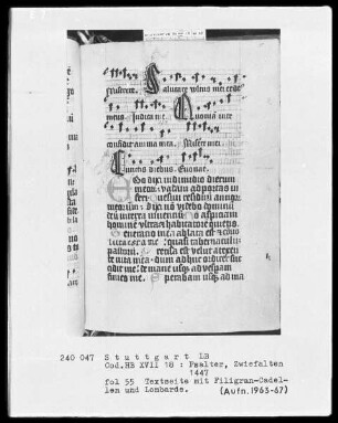 Psalterium — Noten