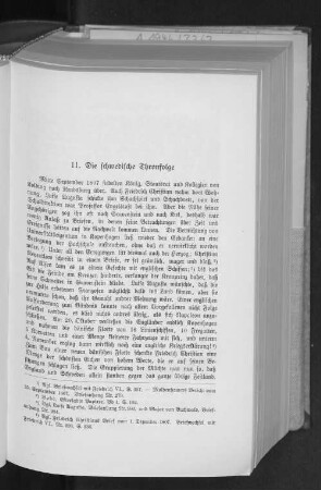 11. Die schwedische Thronfolge