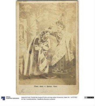 Porträt des August Fricke und des Anton Woworsky