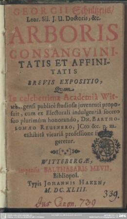 Arboris consanguinitatis et affinitatis brevis expositio