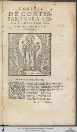 De Confessarii Cura Circa Personam Suam