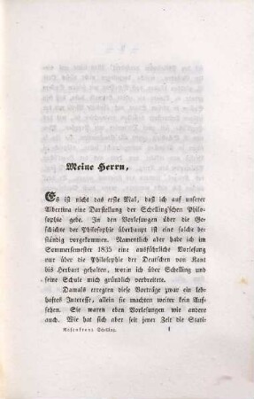 Schelling : Vorlesungen, gehalten im Sommer 1842 an der Universität zu Königsberg