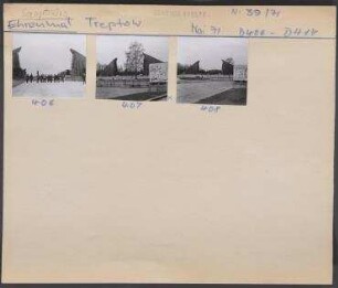 Sowjetisches Ehrenmal (Treptow). Berlin, Treptow, Puschkinalee/Am Treptower Park
