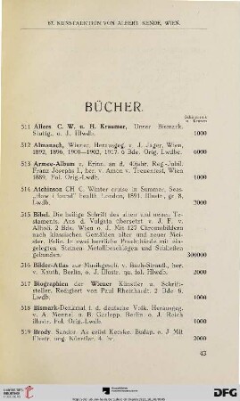Bücher (Nr. 511 - 704)