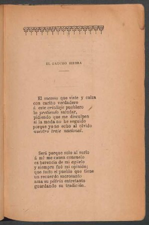 El gaucho Sierra