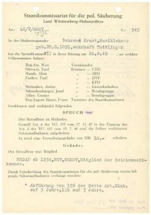 Behrend, Ernst