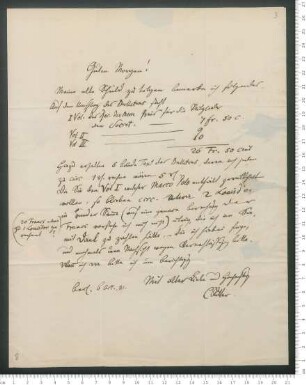 Brief von Carl Ritter an Adelbert von Chamisso
