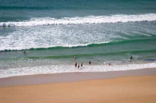 Frankreich. Basse Normandie. Manche. Cap de Carteret. Blick auf den Strand