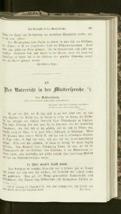 ¬Der¬ Unterricht in der Muttersprache