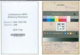 Entnazifizierung Fritz Ohff , geb. 24.01.1898 ()