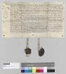 Beatrix [Zenger], Äbtissin von Kloster Seligenthal, stellt einen Reversbrief aus über die Jahrtagsstiftung in das Kloster Seligenthal durch Johann Scheickner, verstorbener Kaplan zu Seligenthal. S1: Beatrix [Zenger], Äbtissin von Kloster Seligenthal, S2: der Konvent von Kloster Seligenthal