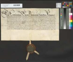 Einberufung des Erzbischofs Ferdinand von Köln zur römischen Königswahl nach Regensburg durch Erzbischof Anselm Casimir von Mainz.