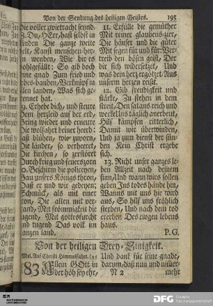 Von der heiligen Drey-Einigkeit.