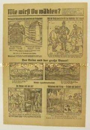 Illustrierter Sonderdruck der SPD zur Landtagswahl in Thüringen 1920