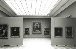 Dresden. Albertinum. Ausstellung "Ausgewählte Werke Alter und Neuer Meister", 1988/1989. Raumaufnahme "Italienische Meister"
