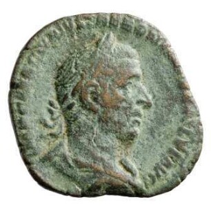 Münze, Sesterz, 251 - 253 n. Chr.