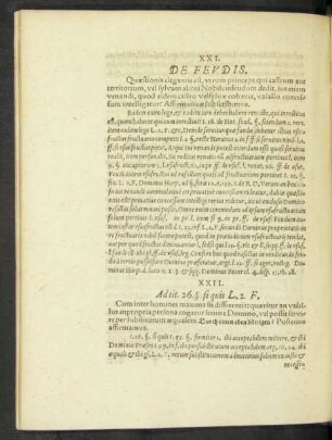 XXII. Ad tit. 26. § si quis L. 2. F.