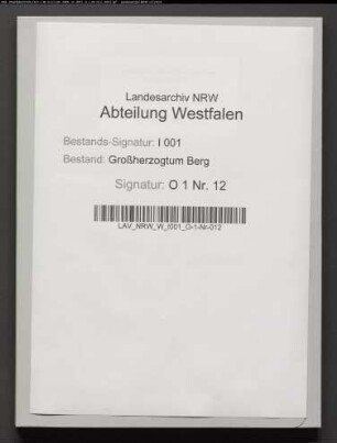 Zivilprozeß-Akten der Jahre 1812-1814 einschließlich Buchstabe O