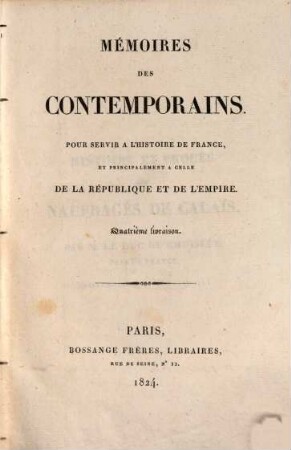 Histoire et procès des naufragés de Calais : (extraits de ses mémoires inédits)