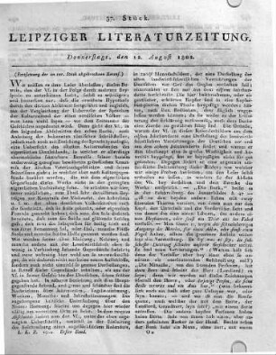 1802-08-12 : 37. Stück