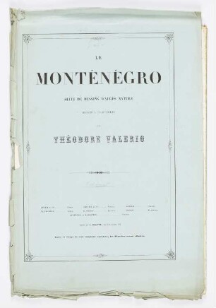 Umschlag zu: "Montenegro"