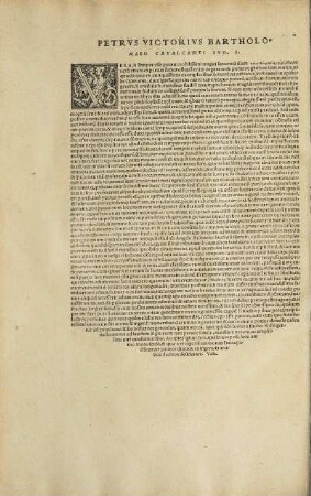 Petrvs Victorivs Bartholomaeo Cavalcanti Svo, S.
