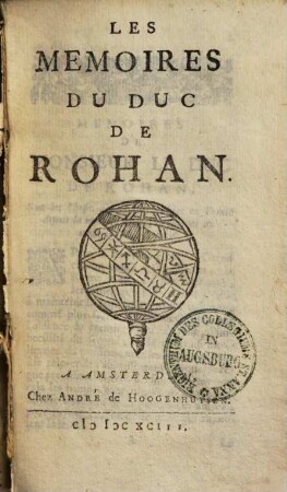 Les Memoires Du Duc De Rohan