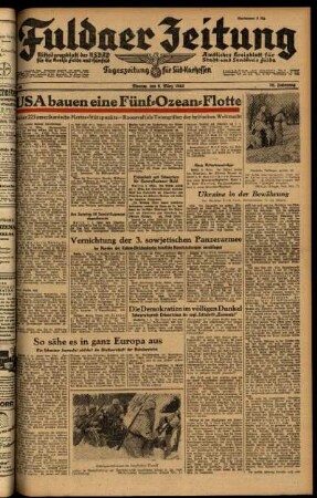 Ausgabe vom Montag, den 08. März 1943.
