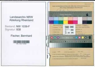 Entnazifizierung Bernhard Fischer , geb. 03.09.1903 (Techniker)