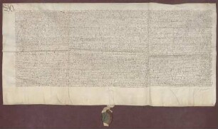 Vidimus des Stifts zu Baden über den auf vier Jahre gültigen Landfrieden von Kaiser Friedrich III. vom 24.07.1471