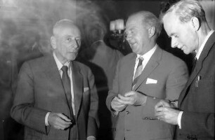 9. Tagung 1959 Physiker: Frits Zernicke, Werner Heisenberg, Paul Dirac