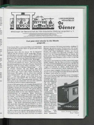 Und jetzt wird wieder in die Hände gespuckt ...