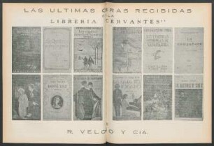 Las ultimas obras recibidas en la Libreria Cervantes