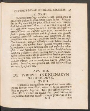 Cap. IIII. De Iuribus Indigenarum Saxonicorum.