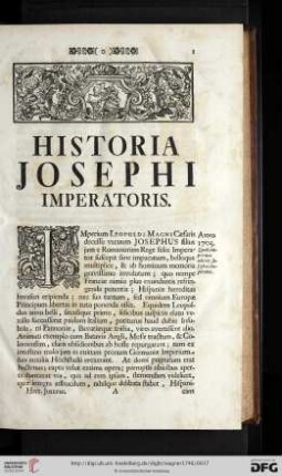 Historia Josephi imperatoris