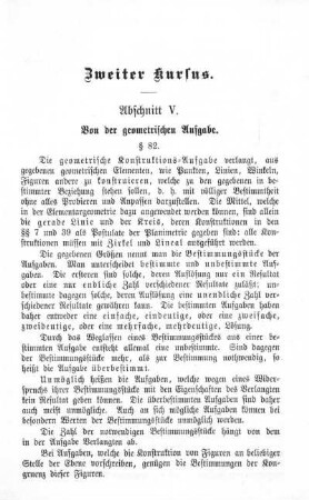 Zweiter Kursus.