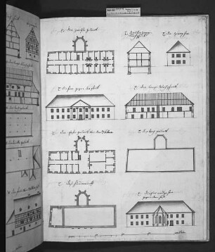Aufriß der Hauptfassade des Deutschordenshospitals (Sankt Elisabeth-Hospitals), Vorlage unbekannt