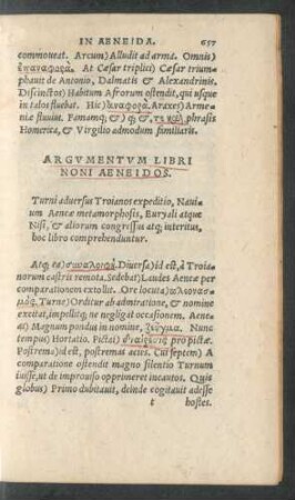 Argumentum Libri Noni Aeneidos.