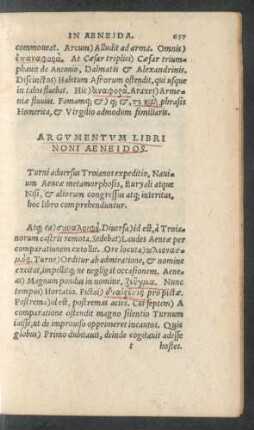 Argumentum Libri Noni Aeneidos.