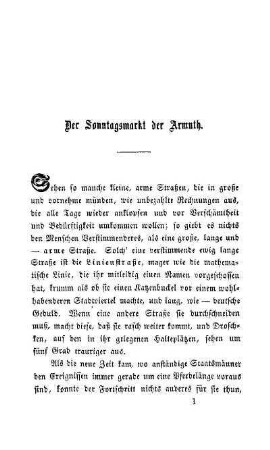 Der Sonntagsmarkt der Armuth