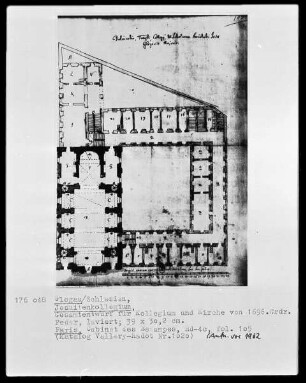 Glogau, Jesuitenkollegium, Gesamtentwurf für Kollegium und Kirche