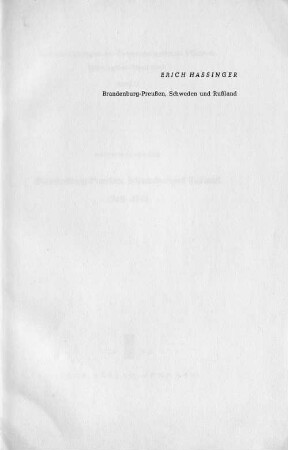 Brandenburg-Preußen, Schweden und Rußland : 1700-1713
