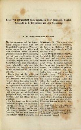 Ausflug in die fränkischen Bäder Kissingen, Bocklet, Brückenau und deren Umgegend : Anhang zum Handbuch für Reisende auf dem Maine