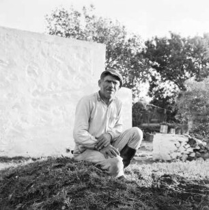 Griechenland. Insel Leros. Portrait eines Inselbewohners