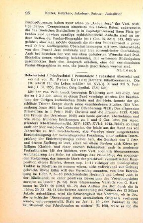 96-97 [Rezension] Hebraeerbrief, Jakobusbrief, Petrusbriefe, Judasbrief