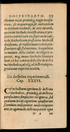 De doctrina experimentali. Cap. XXXVI.