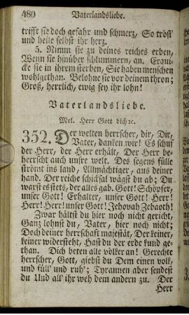 Vaterlandsliebe.