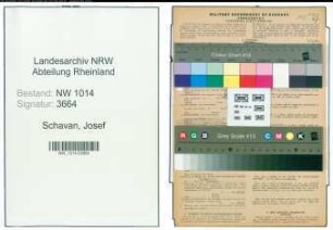 Entnazifizierung Josef Schavan , geb. 04.11.1900 (Schleifer)
